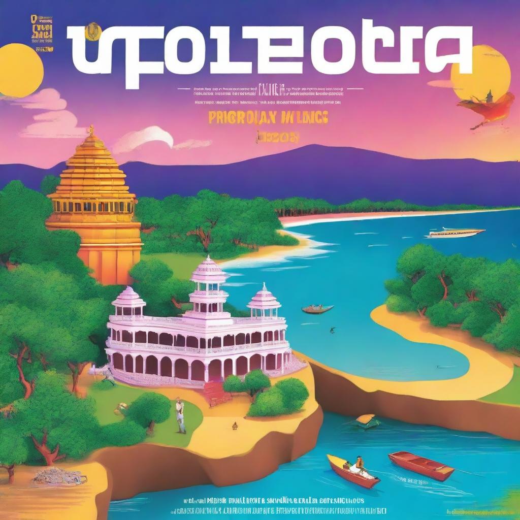 A vibrant magazine cover highlighting the tourism industry in Sri Lanka for May 2024