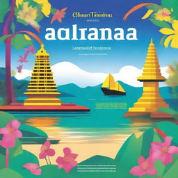 A vibrant magazine cover highlighting the tourism industry in Sri Lanka for May 2024