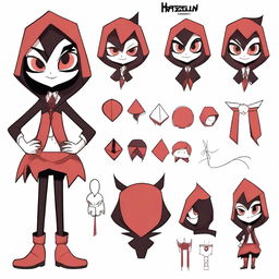 Create an original character sheet inspired by Hazbin Hotel