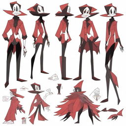 Create an original character sheet inspired by Hazbin Hotel