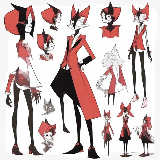 Create an original character sheet inspired by Hazbin Hotel