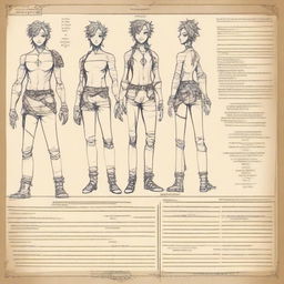 Create an original character sheet