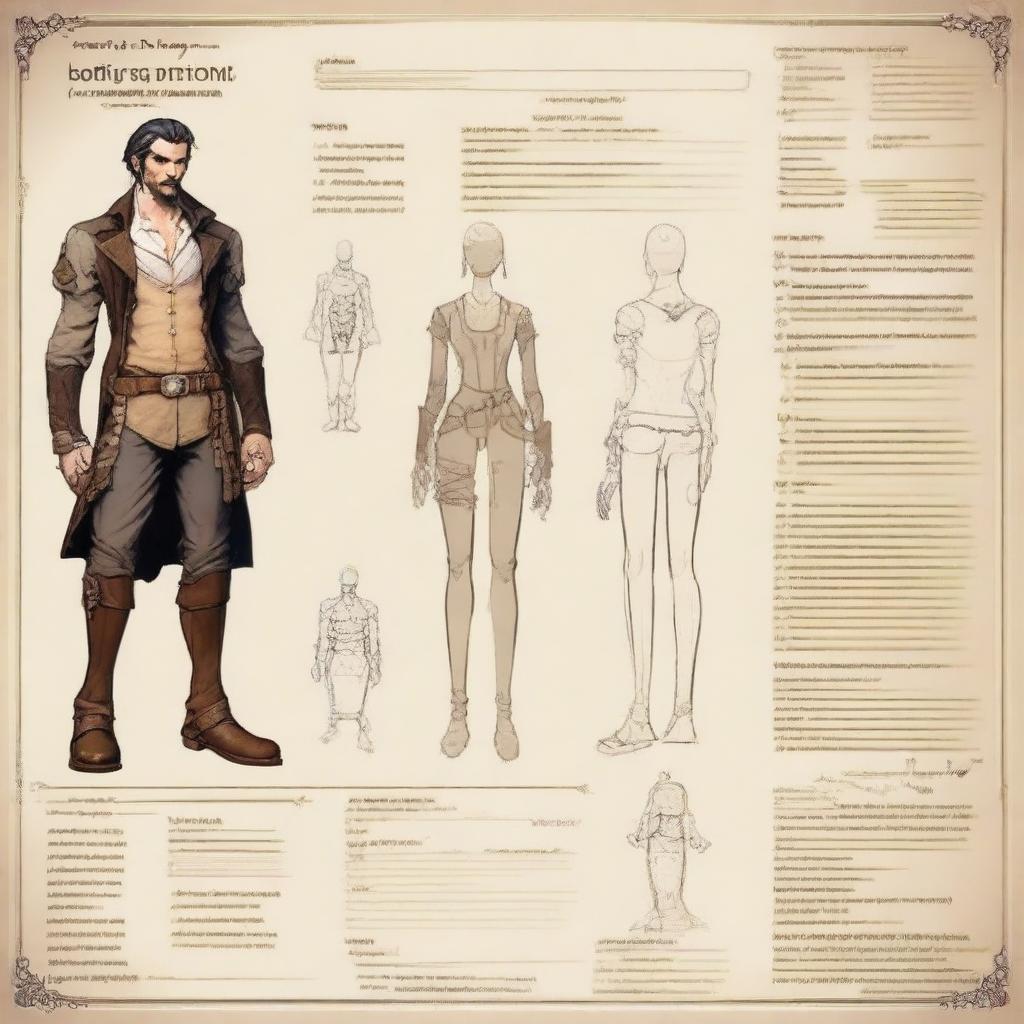 Create an original character sheet