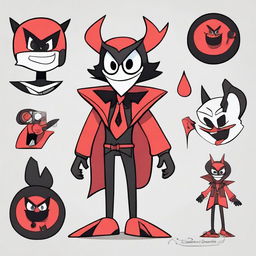 Create an original character in the style of Hazbin Hotel