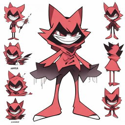 Create an original character in the style of Hazbin Hotel