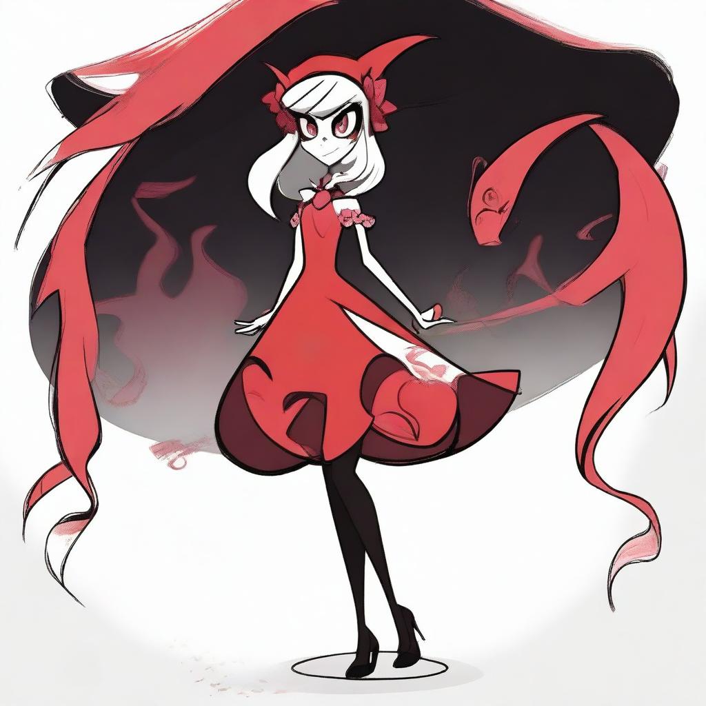 Create an original character in the style of Hazbin Hotel