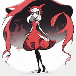 Create an original character in the style of Hazbin Hotel