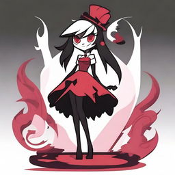 Create an original character in the style of Hazbin Hotel