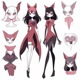 Create an original character inspired by Hazbin Hotel