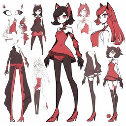 Create an original character inspired by Hazbin Hotel