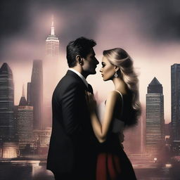 Create a book cover featuring a dramatic and intense scene of a woman marrying a mafia boss