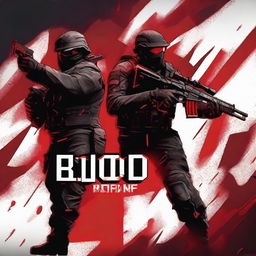 Create a YouTube thumbnail for the game 'Blood Strike'