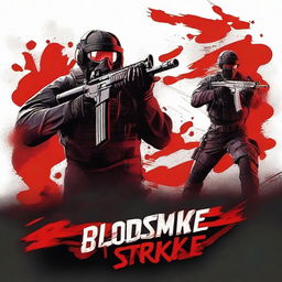 Create a YouTube thumbnail for the game 'Blood Strike'