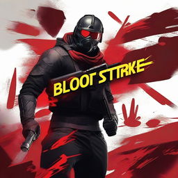 Create a YouTube thumbnail for the game 'Blood Strike'