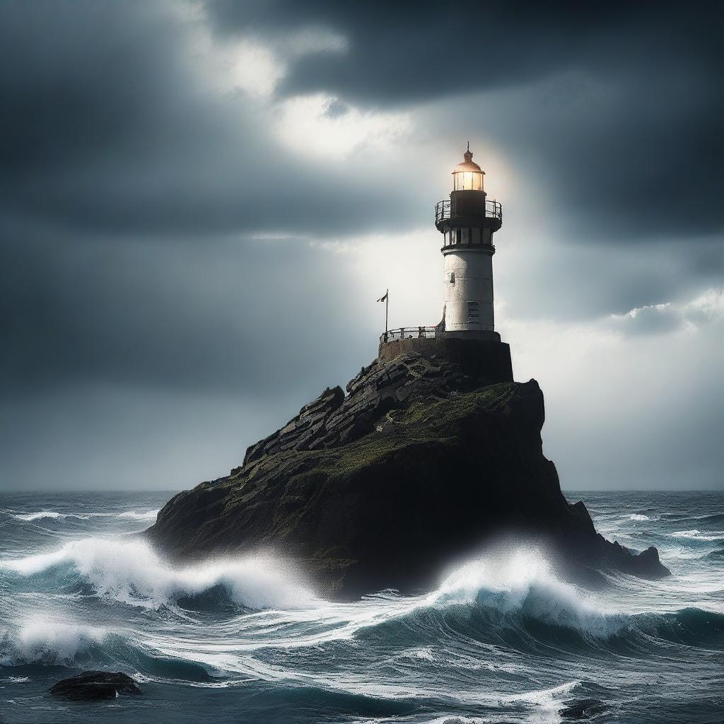 A mysterious lighthouse at the end of the world, inspired by Jules Verne