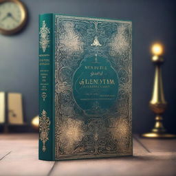 A beautifully illustrated book cover image for a novel, featuring intricate designs and elegant typography