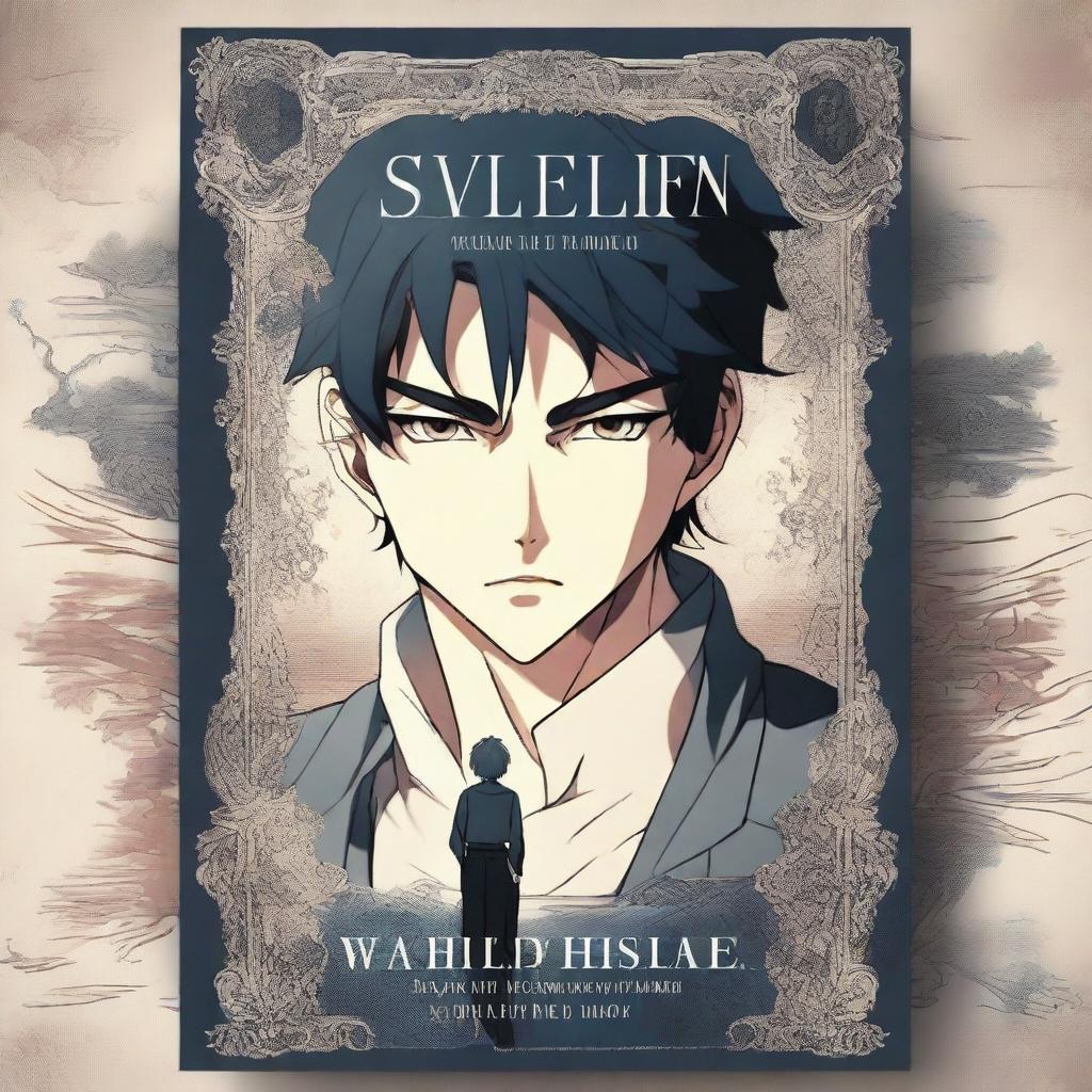 A beautifully illustrated book cover image for a novel, featuring a single male anime character