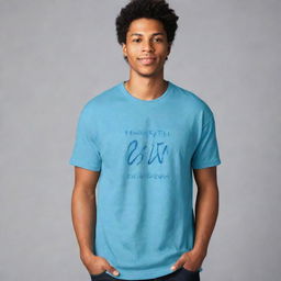 A stylish t-shirt with the verse Ephesians 6:11 artistically inscribed.