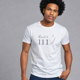 A stylish t-shirt with the verse Ephesians 6:11 artistically inscribed.