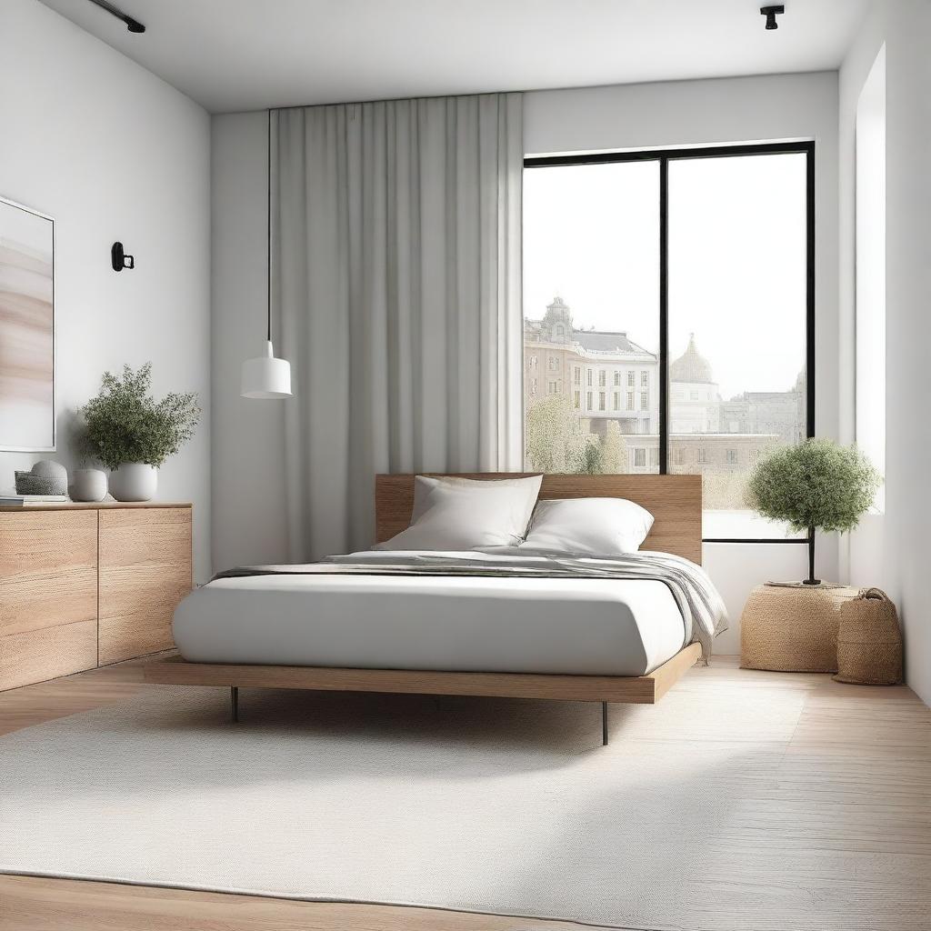 Create a minimalist bedroom design