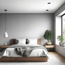 Create a minimalist bedroom design