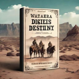 Create a book cover measuring 512 × 800 in a western style