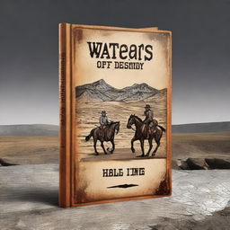 Create a book cover measuring 512 × 800 in a western style