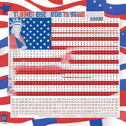 A festive and patriotic word search puzzle themed around Independence Day, July 4th