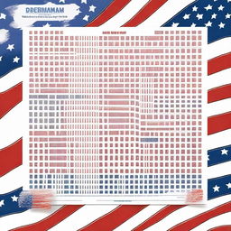 A festive and patriotic word search puzzle themed around Independence Day, July 4th