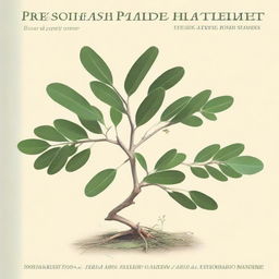 A book cover featuring the Prosopis pallida plant, highlighting the utilization of its various parts