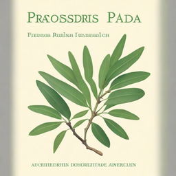 A book cover featuring the Prosopis pallida plant, highlighting the utilization of its various parts