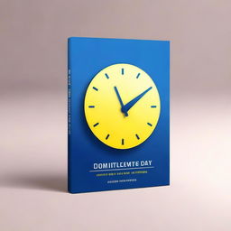 Create a sleek, modern book cover design for 'Dominate Your Day: Effective Techniques for Maximum Efficiency'