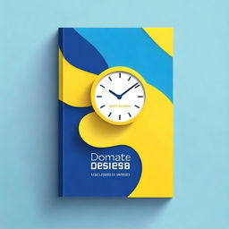 Create a sleek, modern book cover design for 'Dominate Your Day: Effective Techniques for Maximum Efficiency'