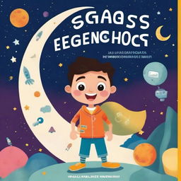 Create a book cover with the title 'Gags e Ganchos: As Aventuras de um Herói Improvável'