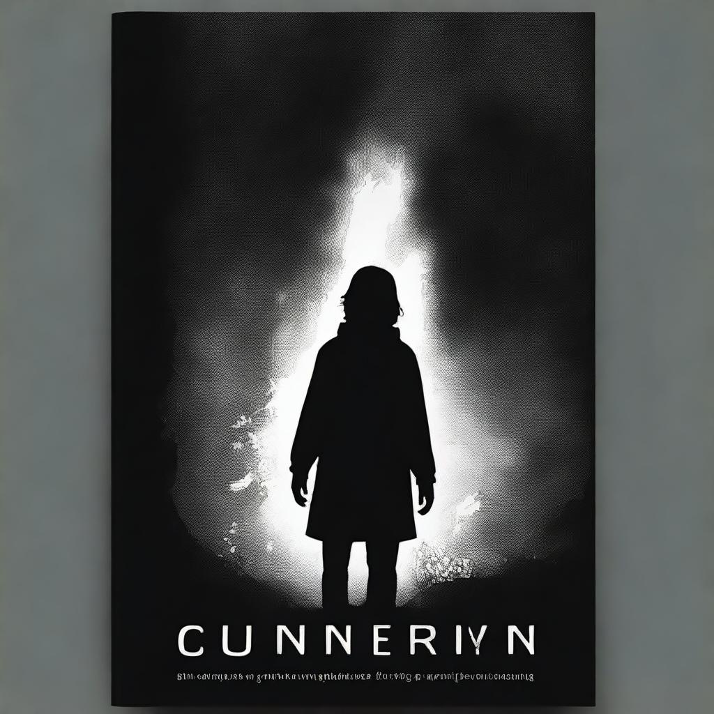 Design a captivating book cover featuring a young and cool protagonist emanating darkness from their body