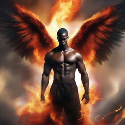 A powerful book cover featuring a fiery phoenix rising from ashes