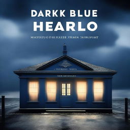 Create a book cover for a book titled 'Dark Blue'