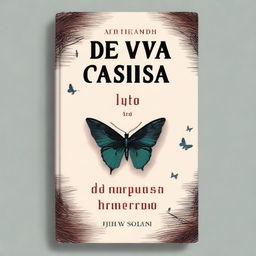 Book cover for the novel 'De volta ao Caso da Mariposa Negra'