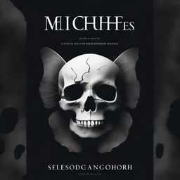 Book cover featuring a skull superimposed on a black moth