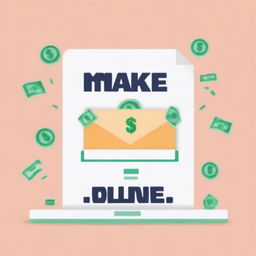 Create an eye-catching image for a blog post titled 'Make Money Online Part 1'