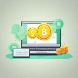 Create an eye-catching image for a blog post titled 'Make Money Online Part 1'