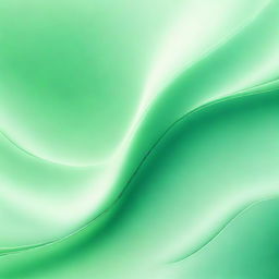 Create an abstract image featuring smooth lines with a gradient in green pastel colors