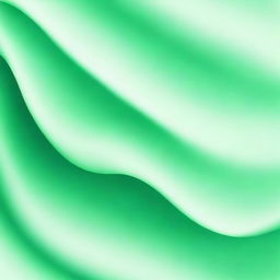 Create an abstract image featuring smooth lines with a gradient in green pastel colors