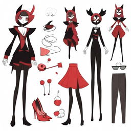 Create an original character inspired by Hazbin Hotel