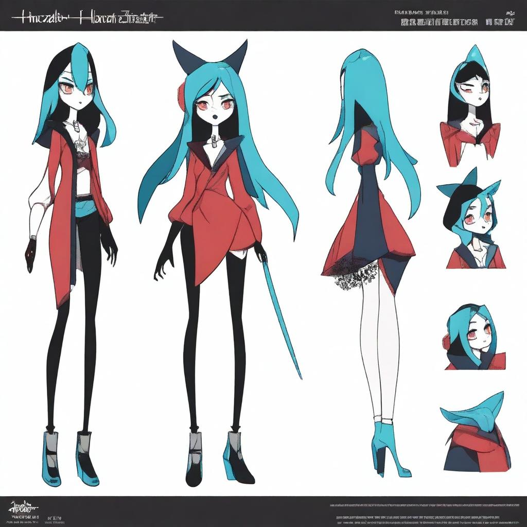 Create an original character inspired by Hazbin Hotel