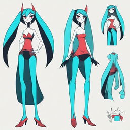 Create an original character inspired by Hazbin Hotel