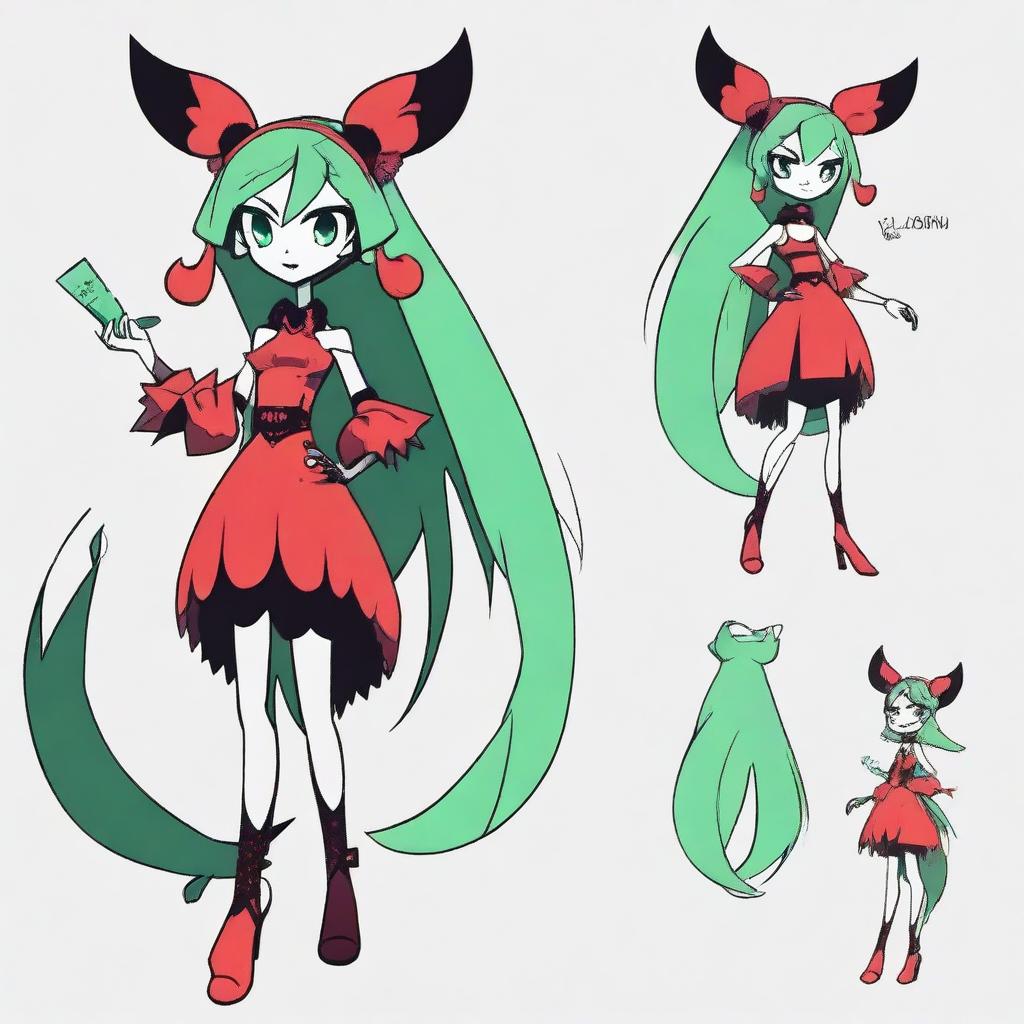 Create an original character inspired by Hazbin Hotel