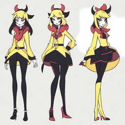 Create an original character inspired by Hazbin Hotel