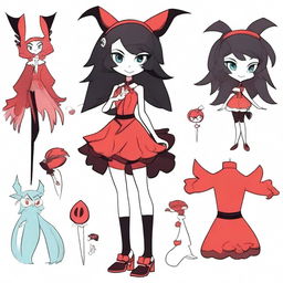 Create an original character inspired by Hazbin Hotel