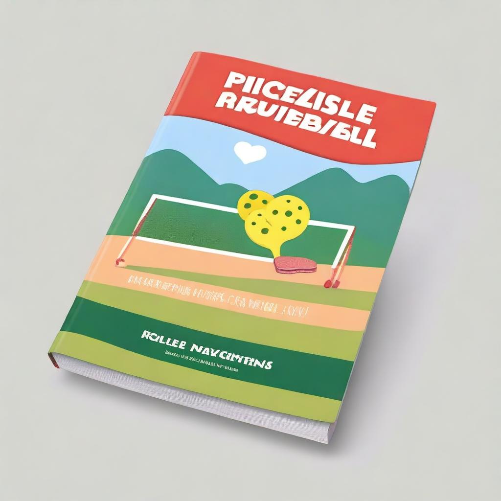 Design a book cover for a pickleball romance novel